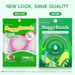 BuggyBands 12 Pack Mosquito Repellent Bracelets, Individually Wrapped, DEET Free, Natural and Waterproof Band