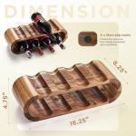 Acacia Wooden Wine Rack for 8 Bottles