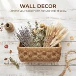 11 inches Wall Hanging Baskets Woven Basket Boho Style Fruit Basket Storage Baskets for Organizing Home Kitchen Garden Plants Hanging Decoration