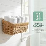 11 inches Wall Hanging Baskets Woven Basket Boho Style Fruit Basket Storage Baskets for Organizing Home Kitchen Garden Plants Hanging Decoration