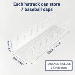 Acrylic Baseball Cap Stand - 2 Piece Organizer