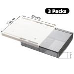 SOUJOY 3‑Pack Self‑Adhesive Under‑Desk Drawers