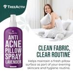 Anti-Acne Pillow Spray, 4 fl oz, Lavender Sleep Spray, Pure Lavender Essential Oil Air Freshener, Pillow Linen Spray for Bedding, Aromatherapy, 1000 Sprays