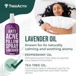 Anti-Acne Pillow Spray, 4 fl oz, Lavender Sleep Spray, Pure Lavender Essential Oil Air Freshener, Pillow Linen Spray for Bedding, Aromatherapy, 1000 Sprays