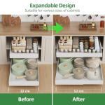 4 Pack Expandable Pull Out Cabinet Organizer