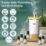 GuruNanda Essential Oils Set for Diffusers, 100% Pure, Aromatherapy, Massage, Candle & Soap Making Lavender, Peppermint, Eucalyptus, Grapefruit, Lemongrass, Ylang Ylang 0.33 Fl Oz (Pack of 6)