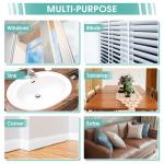 4 Pack Damp Dusting Sponge Duster, Grey Dust Cleaning Sponge, Reusable Household Cleaning Sponge Tool for Blinds, floorboards, Fan Blades, Vents, Glass, Railings, Mirrors