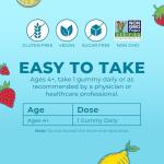 Organic Vegan Multivitamin Gummies for Kids - 60 Count