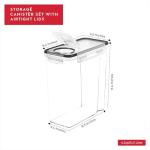 Airtight Cereal Storage Containers - 4 Pack