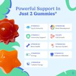 Kids Multivitamin Gummies Age 4+, Strawberry & Orange