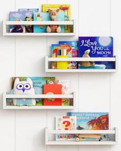 Forbena Floating Wall Book Shelves Set of 4