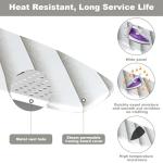 Heavy Duty Ironing Board 37.40"x11.80" Extreme Stability Wall Mount Ironing Boards Space Saving Folding Ironing Board with Heat Resistant Cover for Home Laundry Room Dorm White and Grey