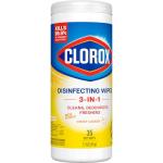 Clorox Bleach-Free Wipes, Crisp Lemon, 35 Count