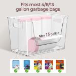 Delamu Stackable Pantry Organizers with Bamboo Tops