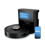 Shark AV2501AE AI Robot Vacuum with XL HEPA Self-Empty Base, Bagless, 60-Day Capacity, LIDAR Navigation, Perfect for Pet Hair, Compatible with Alexa, Wi-Fi Connected, Carpet & Hard Floor, Black