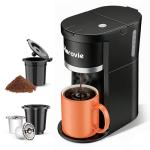 Compact Coffee Maker for K-Cups and Grounds