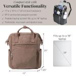 Baggallini Securtex Anti-Theft 16″ Laptop Backpack