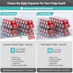 Stackable Soda Can Organizer - 2-Pack Holders