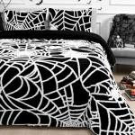 Spooky Spider Web Queen Comforter Set