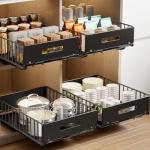 Pull Out Cabinet Organizer Drawers - 2 Pack