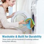 AIDEA Microfiber Glass Cleaning Cloths, 8PK, Premium Microfiber Glass and Window Cleaner, Lint Free Quickly Clean Windows, Glasses, Windshields, Mirrors, Stainless Steel, 12"x12"