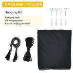 VISATOR Mosquito Net Bed Canopy,4 Corner Post Canopy Bed Curtains with 4 Hanging Hook,30ft Hanging Tether,4 Tassel Hanging Pendants and Storage Bag,Canopy Bed for Full/Queen/King Size