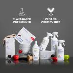 ATTITUDE Fruit and Vegetable Wash, Removes Wax, Dirt and Impurities, Plant- and Mineral-Based, Vegan, Unscented, 27.1 Fl Oz