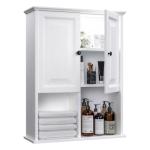Wall-Mounted Bathroom Cabinet with LED Light