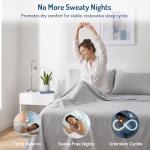 Degrees of Comfort Coolmax Cooling Sheet Set for Full Size Bed, Moisture Wicking for Night Sweats Best Comfort, Cool Sheets for Hot Sleepers During Warm Weather with Deep Pocket 4PC Light Grey