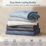 Degrees of Comfort Coolmax Cooling Sheet Set for Full Size Bed, Moisture Wicking for Night Sweats Best Comfort, Cool Sheets for Hot Sleepers During Warm Weather with Deep Pocket 4PC Light Grey