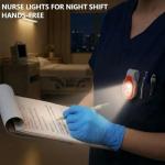 ALONEFIRE Magnetic Clip-on LED Flashlight - Red