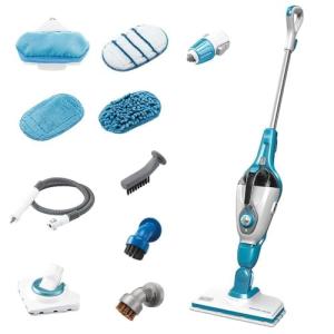 BLACK+DECKER 7-in-1 Steam Mop and Steam Glove Handheld Steamer, Complete Steam Cleaning Solution, Corded (HSMC1361SGP)