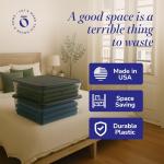 2-Pack Small Clear Storage Bins with Lids