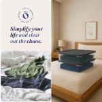 2-Pack Small Clear Storage Bins with Lids