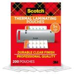 Scotch: 200 ct 8.9×11.4″ 3 mil Thermal Pouches