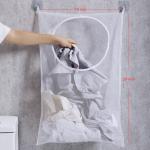 ZIIYAN 2 Pack Door Hanging Laundry Hamper Bag, Mesh Laundry Bag, Large Dirty Clothes Bag Over the Door Organizer