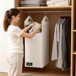 Beige Hanging Laundry Hamper Bag – Heavy Duty Organizer