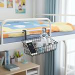 LeleCAT Basket with hook Grid Storage Basket, Hang it behind a door or on a railing, Over the Cabinet Door, Small, BLack,2 Pack