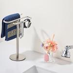 Brushed Nickel Free-Standing Hand Towel Holder