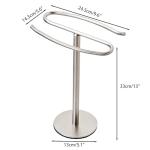 Brushed Nickel Free-Standing Hand Towel Holder