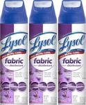 Lysol Fabric Disinfectant Spray, Sanitizing and Antibacterial Spray, For Disinfecting and Deodorizing Soft Furnishings, Lavender Fields 15 Fl. Oz (Pack of 3)