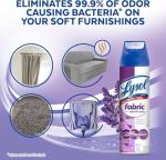 Lysol Fabric Disinfectant Spray, Sanitizing and Antibacterial Spray, For Disinfecting and Deodorizing Soft Furnishings, Lavender Fields 15 Fl. Oz (Pack of 3)