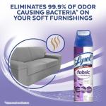 Lysol Fabric Disinfectant Spray, Sanitizing and Antibacterial Spray, For Disinfecting and Deodorizing Soft Furnishings, Lavender Fields 15 Fl. Oz (Pack of 3)