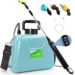SideKing Battery Powered Garden Sprayer, 1 Gallon Electric Pump Sprayer, Water Backpack Sprayers for for Weed, Lawn, Yard, Pesticide, Plant, Fertilizer, Plant, Herbicide, Watering, Cleaning ﻿