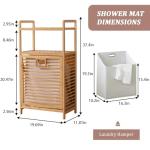 Baveke Laundry Hamper with 2-Tier Shelves & Tilt Out Basket, Laundry Baskets Organizer Hampers Bathroom Storage Shelf for Laundry Room, Bathroom, Nursery, Bedroom, Guest Room, Closet (2 Tier - Large)