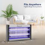 ASPECTEK Electric Bug Zapper, Upgraded UV-LED Light Lamp with a Long Life Span, Low Energy Consumption, Insect Killer for Mosquitos,Flies,Moths,LED Mosquito Trap for Indoor Use