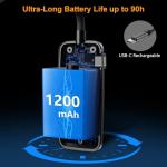 Gritin 19‑LED Rechargeable Clip‑On Book Light