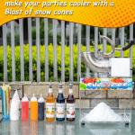 VNN 48L Snow Cone Machine, 500LB/H Commercial Shaved Ice Machine, 300W Electric Ice Shaver Machine, Suitable for Party Activities, Family Gatherings, Events