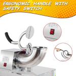 VNN 48L Snow Cone Machine, 500LB/H Commercial Shaved Ice Machine, 300W Electric Ice Shaver Machine, Suitable for Party Activities, Family Gatherings, Events