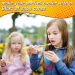 VNN 48L Snow Cone Machine, 500LB/H Commercial Shaved Ice Machine, 300W Electric Ice Shaver Machine, Suitable for Party Activities, Family Gatherings, Events